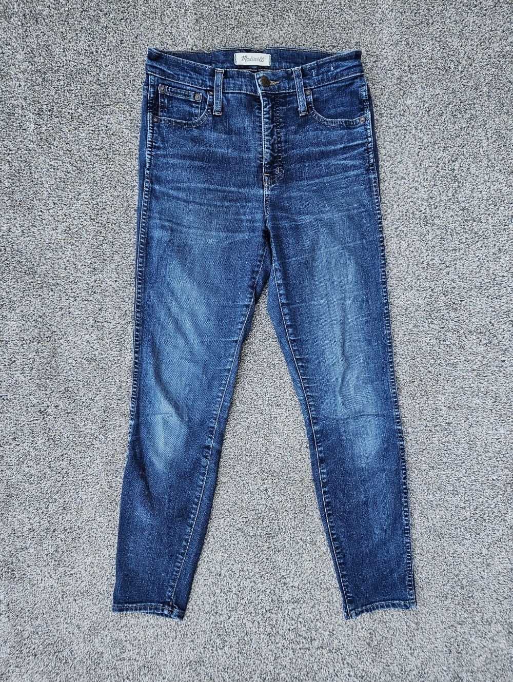 Madewell Jeans 10" High Rise Skinny Stretch Medium Wash Denim Womens Size 26